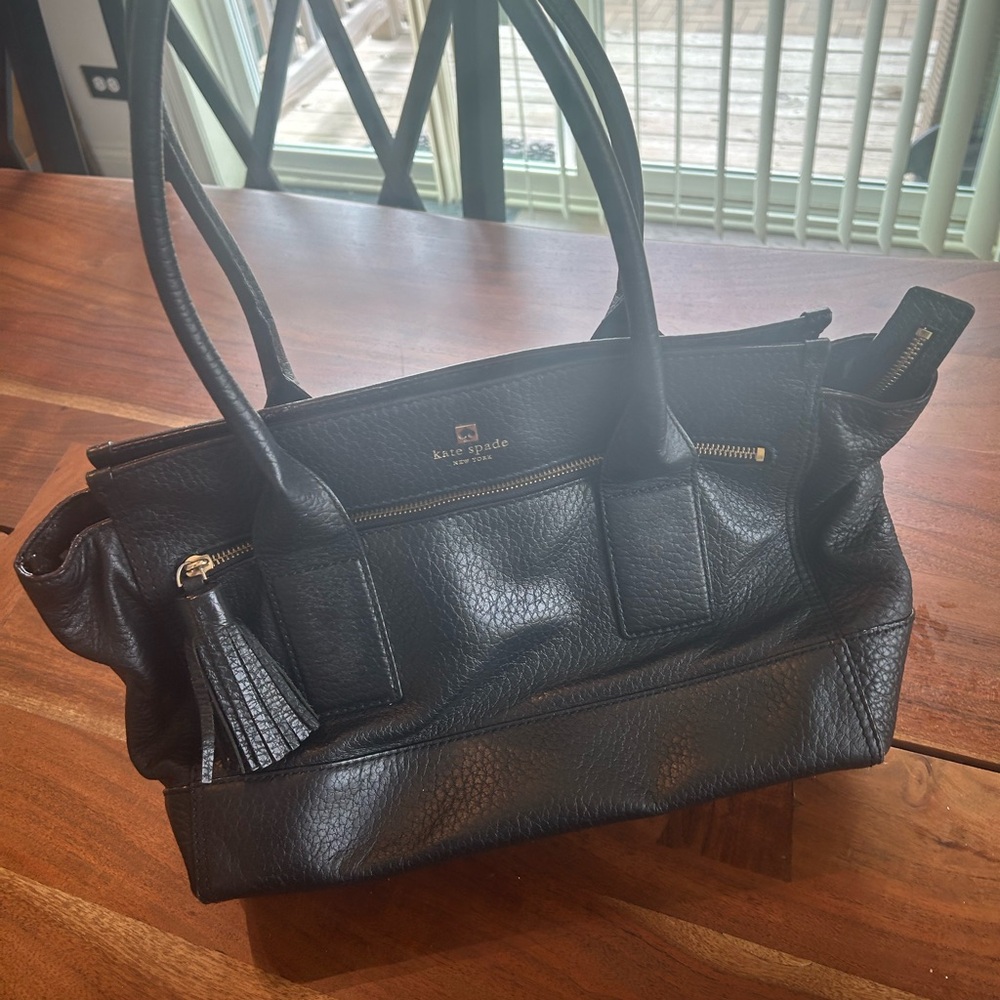 Kate Spade Black Pebbled Leather Handbag
